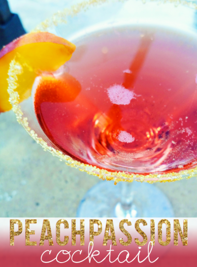 A refreshing summer cocktail!! Try out this Peach Passion Cocktail!