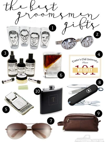 Not sure what to get the Groomsmen?? I've got the best groomsmen gifts ever in this post! A gift for all types: from the adventure-seeker to the foodie.