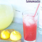 Loving this Raspberry Vodka Lemonade! It's the perfect springtime cocktail! Skip the vodka and make it a mocktail!!