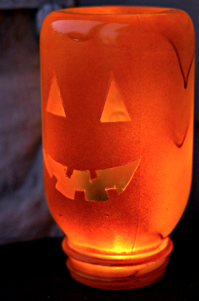 Craft: Easy DIY Mason Jar Pumpkin • Taylor Bradford
