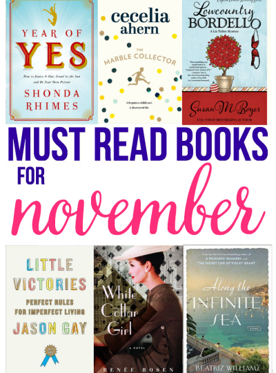 Looking for a new book to pick up? Check out my Must Read Books for November. A little mystery, a little comedy, a little drama, a little history and more!