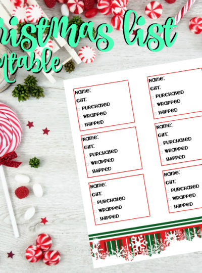 Grab this Free Printable! Keep your Christmas Lists organized!!