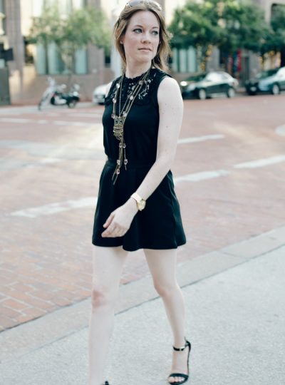 The Most Chic Black Romper Ever!! And it's from Target!