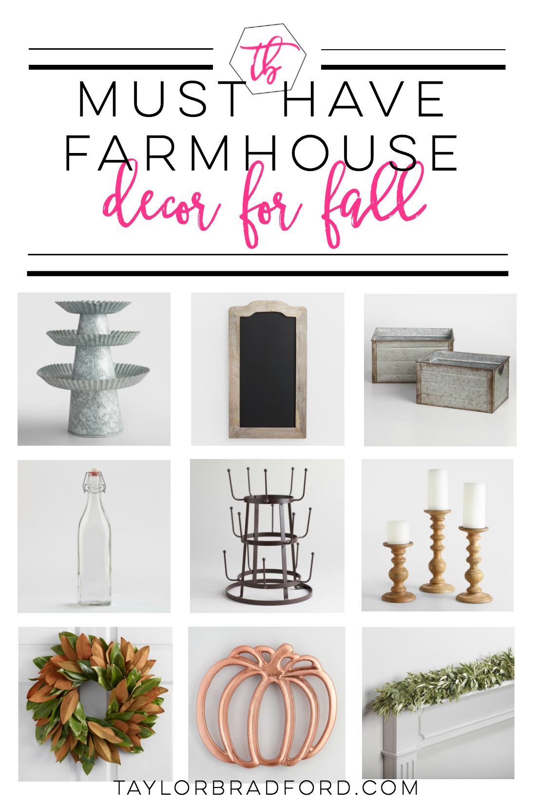 Love Farmhouse Decor?? Looking to update your home for fall? Check out these must haves for farmhouse decor for fall!